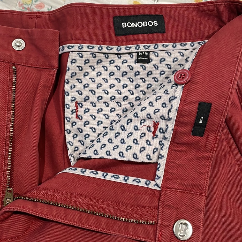 Bonobos Red Pants - Picture 4 of 6